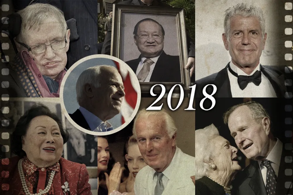 謝謝你們曾經帶來的美好　追憶2018年辭世國際名人