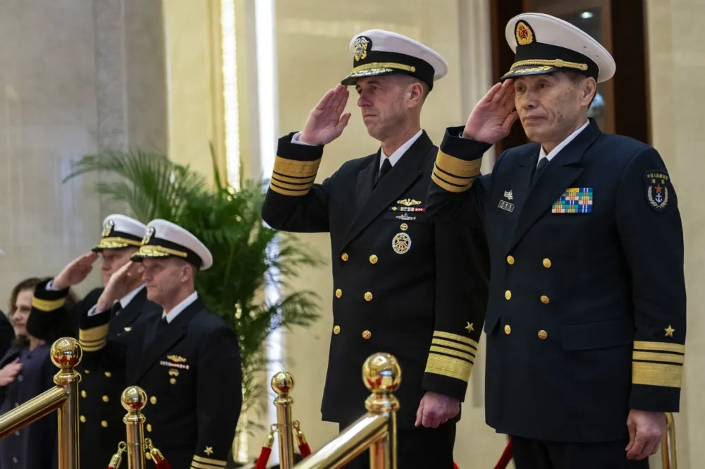 美海軍作戰部長理查森訪中　中共中央軍委李作成：中美合作是最好選擇