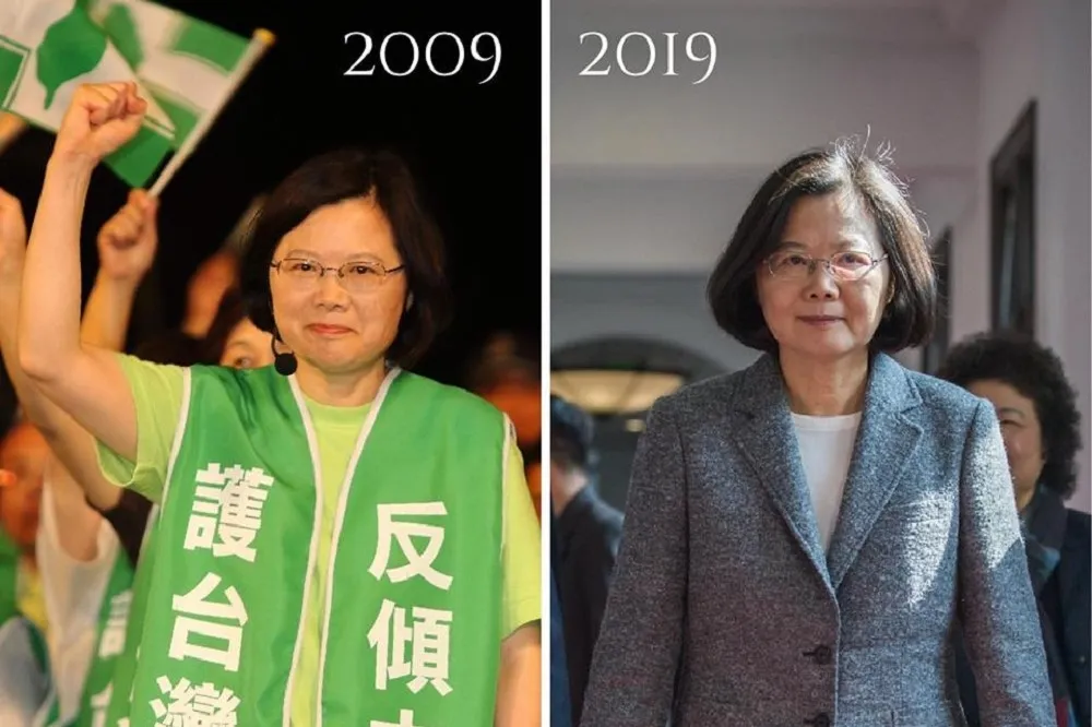 政治人物「10年挑戰」引網友圍觀　蔡英文也跟風
