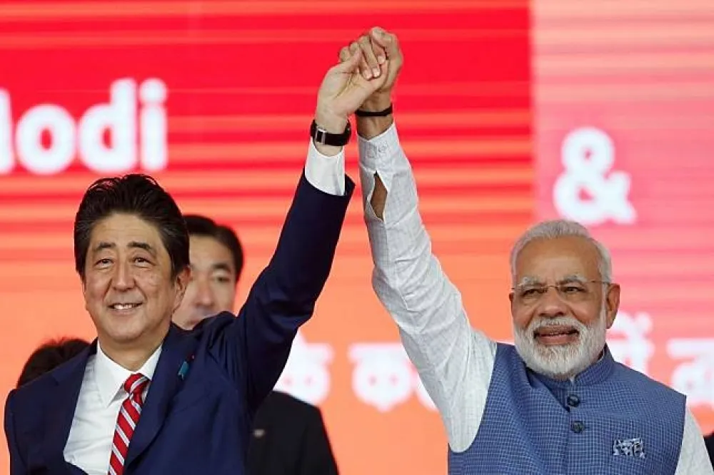安倍會莫迪　日本技術助印度建首條高鐵