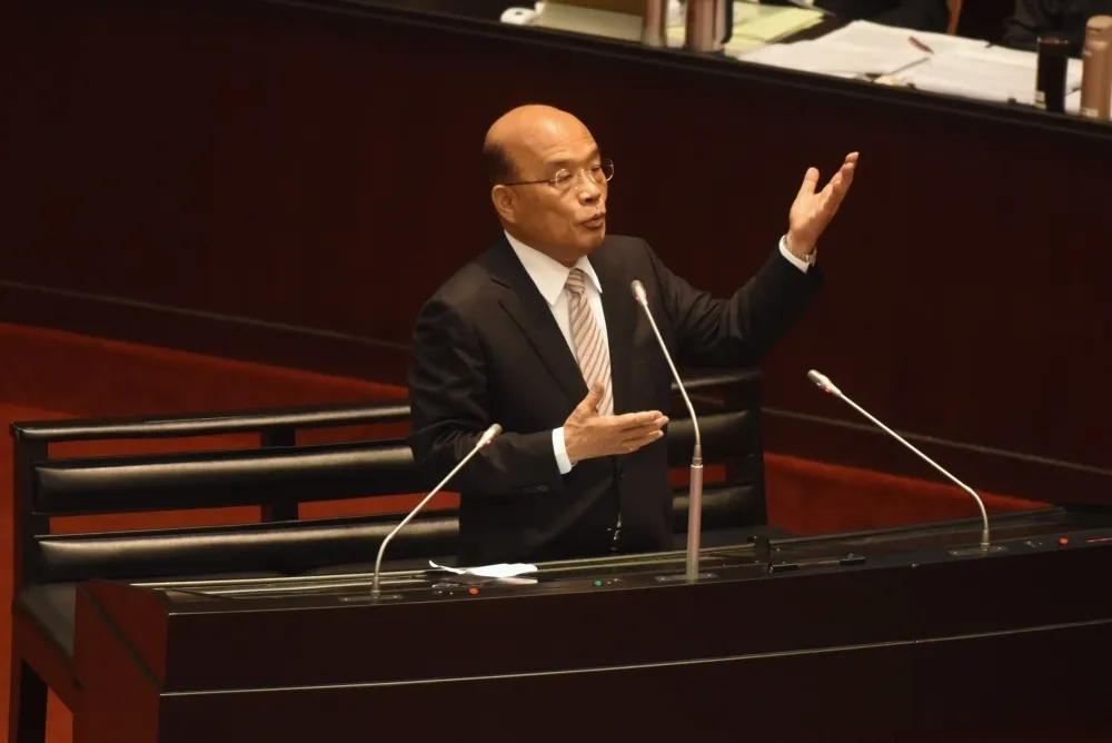 談兩岸關係零互動　蘇貞昌：不要想錢就忘了主權