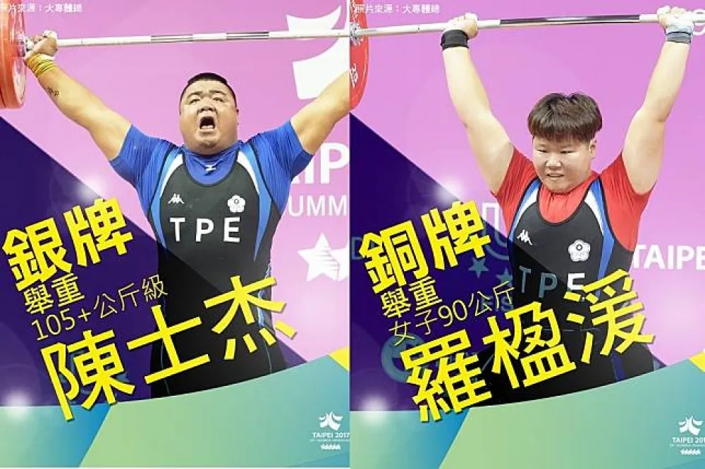【世大運舉重】陳士杰最重量級奪銀　羅楹湲90公斤級拿銅