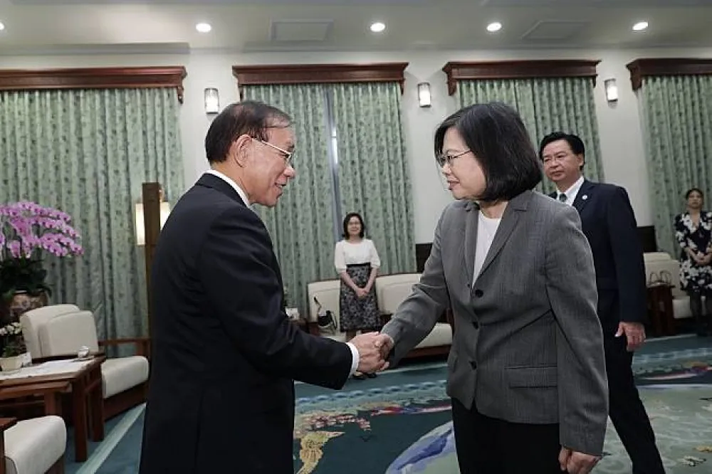 小英接見日本台灣交流協會理事長　建議去看世大運