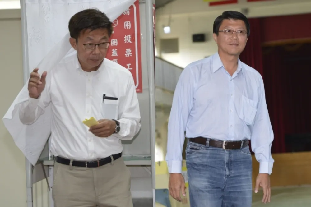 【有片】台南立委補選投票冷　郭國文、謝龍介齊喊「壓力大」
