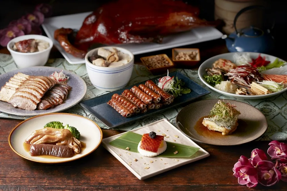 魚子醬櫬烤鵝！台北喜來登辰園「拂羽金宴」黃金片皮鵝肉宴 4/1 開賣