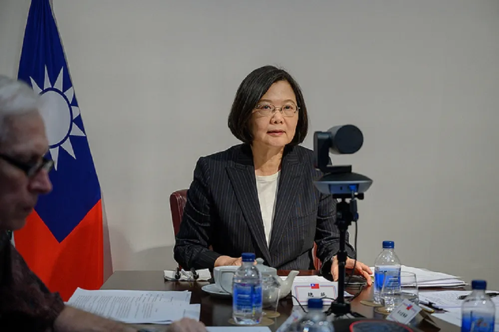 【華府智庫視訊】 談香港「一國兩制」　蔡英文籲：勿入中國陷阱
