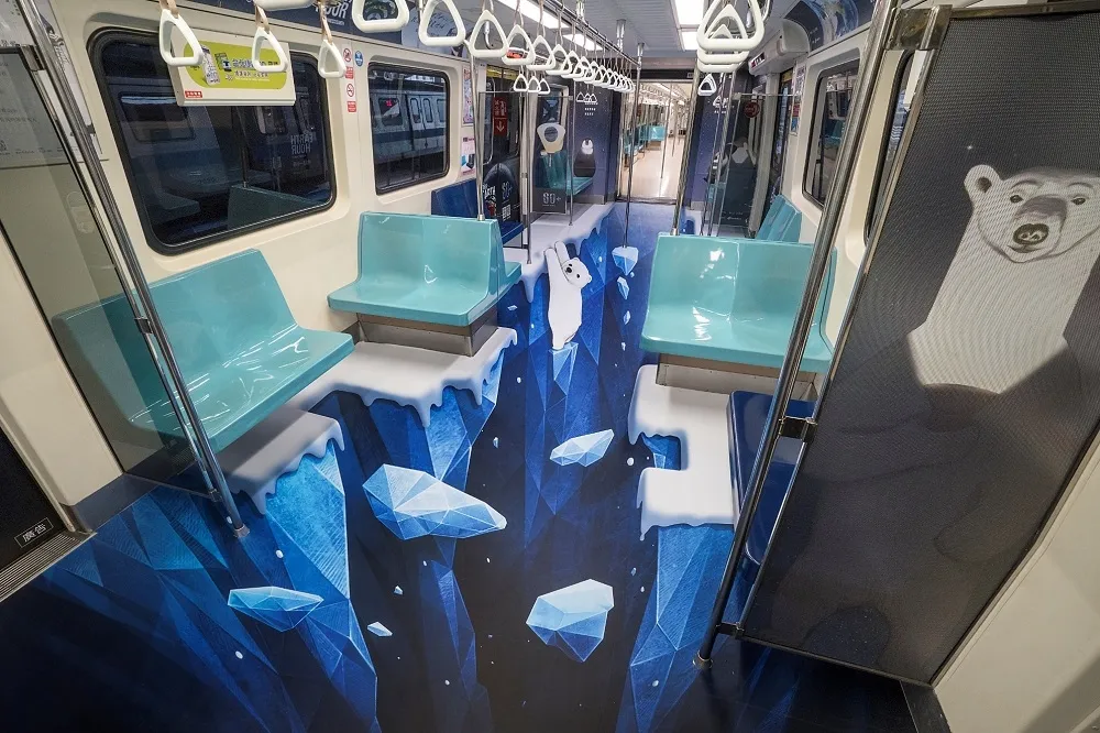 地球暖化 3D 彩繪捷運列車起航！「2019 Earth Hour」3/30 關燈愛地球搶救北極熊