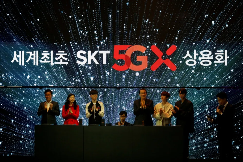 傳輸速度比4G快20倍　南韓SK電信5日率先推出5G服務