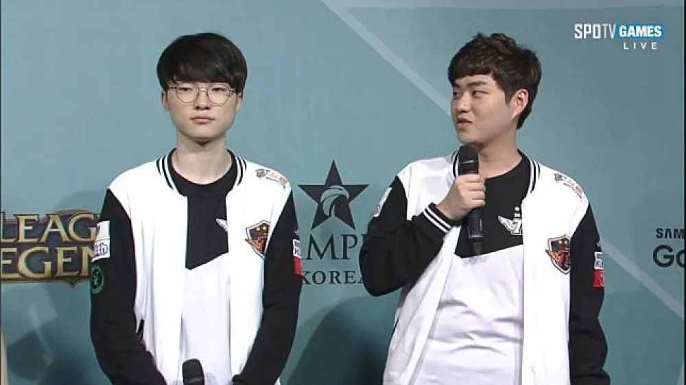 【英雄聯盟】SKT Bang：在今天這個系列賽前，我們所有八位選手一起花了六個小時討論今天的選角