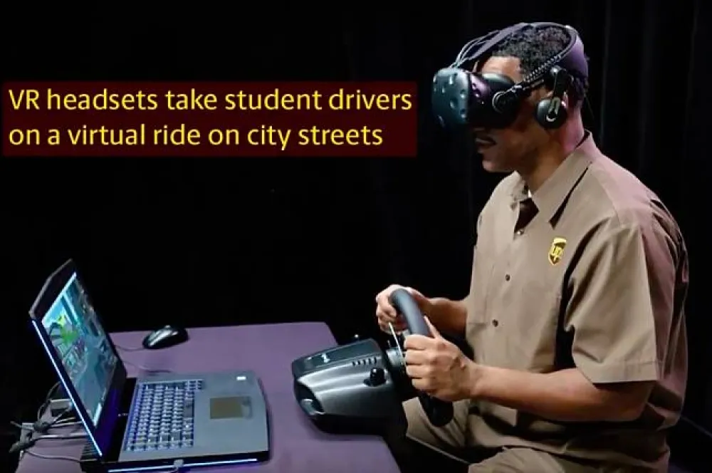 UPS運用HTC Vive訓練快遞服務員的駕駛技術