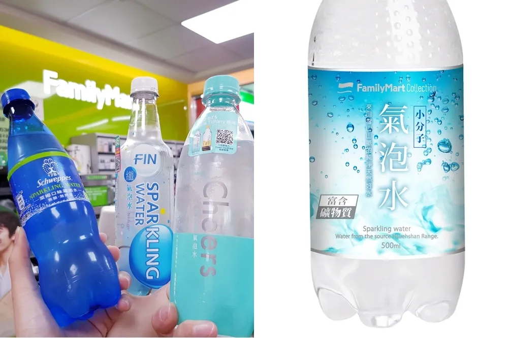 夏季飲品前哨戰！全家自有品牌 FMC 推出「小分子氣泡水」　即日起加 10 元多 1 件