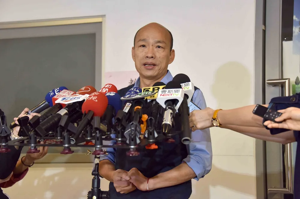 吳敦義喊話徵召初選　韓國瑜：將全心為高雄市民打拼