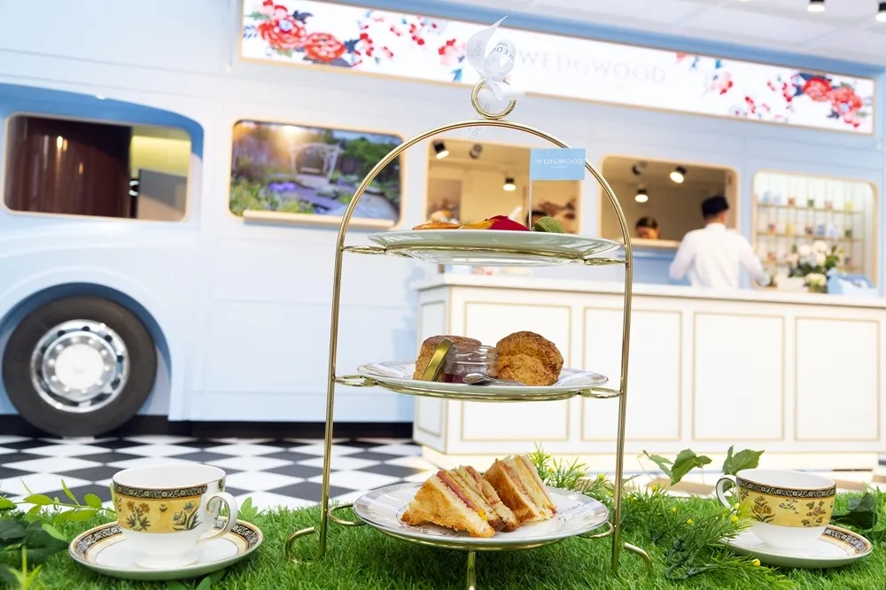 【有片】Wedgwood 於忠孝 SOGO 打造「城市茶屋花園」　帶你享受英式下午茶的正統吃法