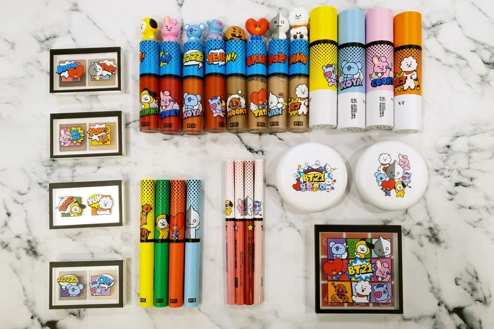 【有片】5/8 集點活動開跑！全家獨家推出防彈少年團 BT21 聯名彩妝商品