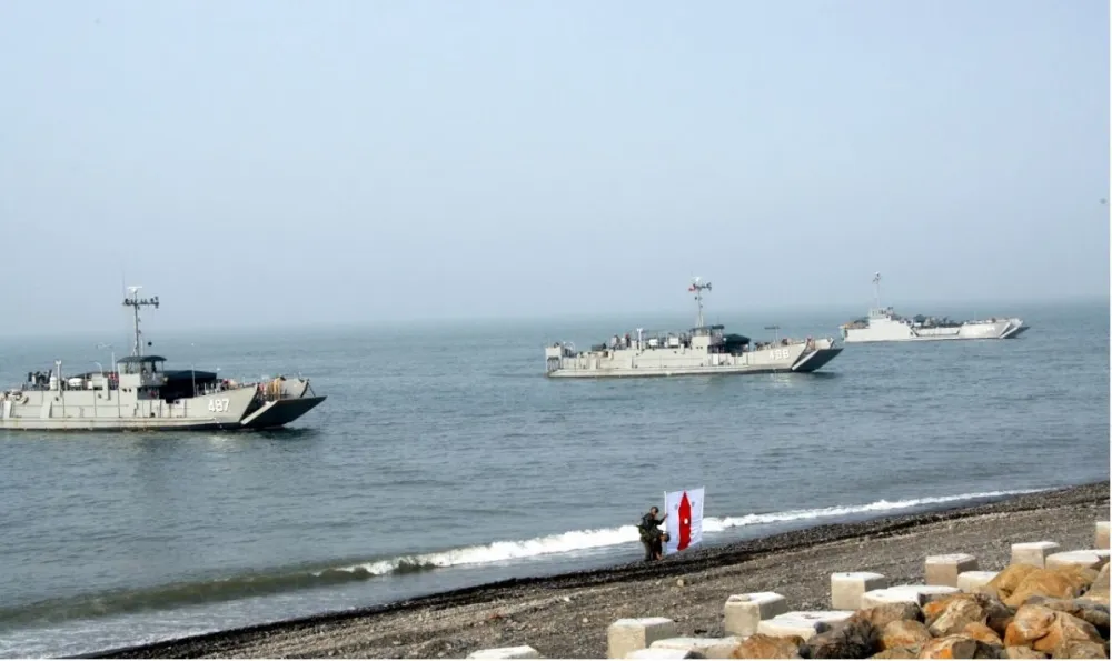 漢光兵推美方觀摩團專案小組　再次驗證海軍佈雷能量