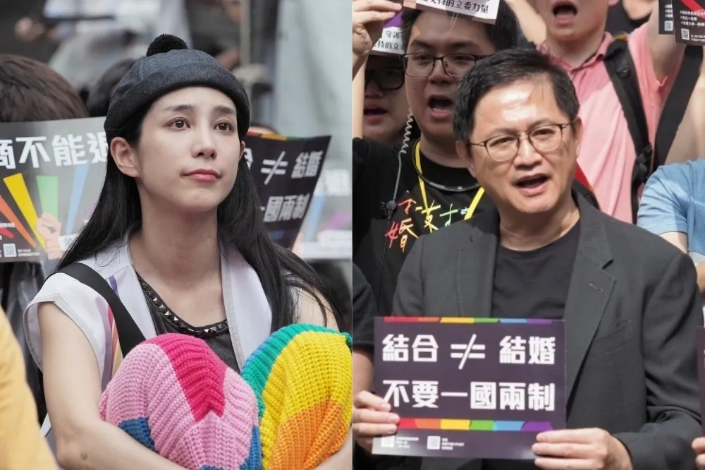 【同婚3案協商】千人力挺政院版　和碩董座、金鐘影后現身立院