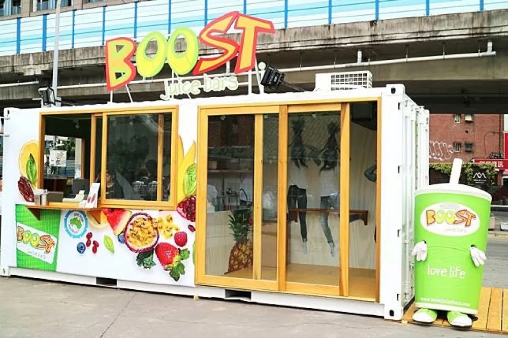 Boost Juice Bars貨櫃快閃店　涼夏經濟正式開打