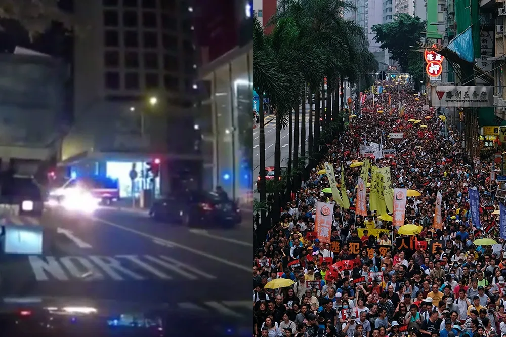 【香港反送中】遊行前黑道丟汽油彈 　9日遊行人數估超過2003年50萬人