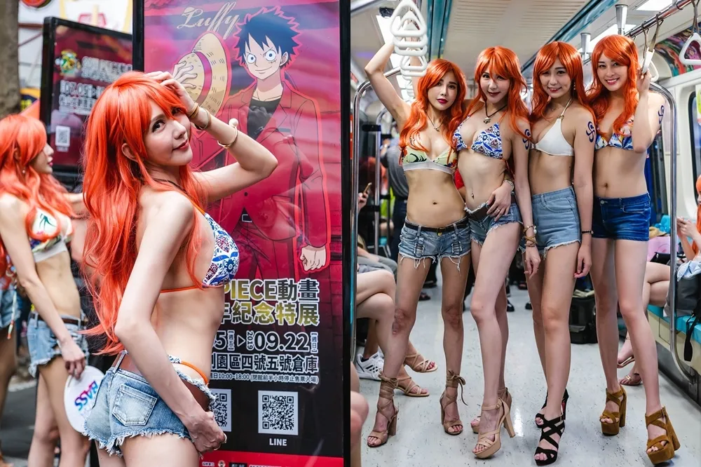 20位娜美齊聚一堂　快閃ONE PIECE航海王動畫特展宣傳列車