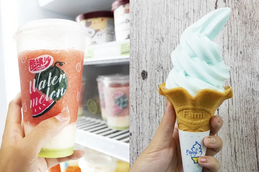 【有片】相揪來呷冰！全家推出夏日 IG 打卡盛品「彈珠汽水霜淇淋」、「夏日西瓜酷繽沙」