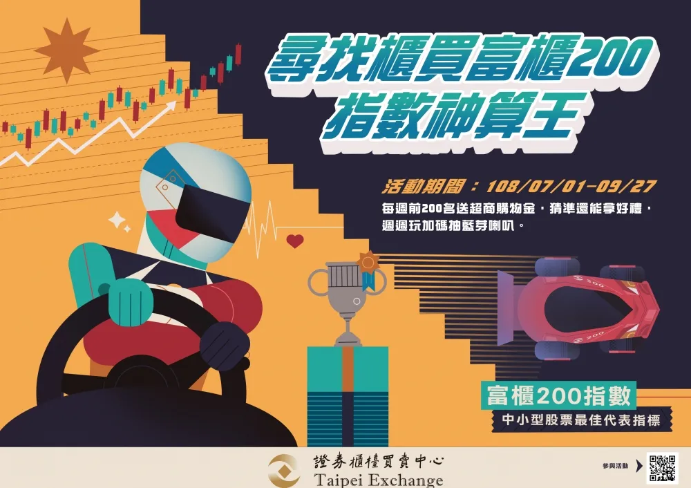 《尋找櫃買富櫃200指數神算王》~週週有獎~就是你!!
