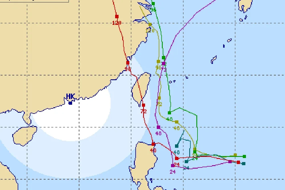 【多圖】準颱風「丹娜絲」恐成穿心颱　海陸警16日晚不排除齊發