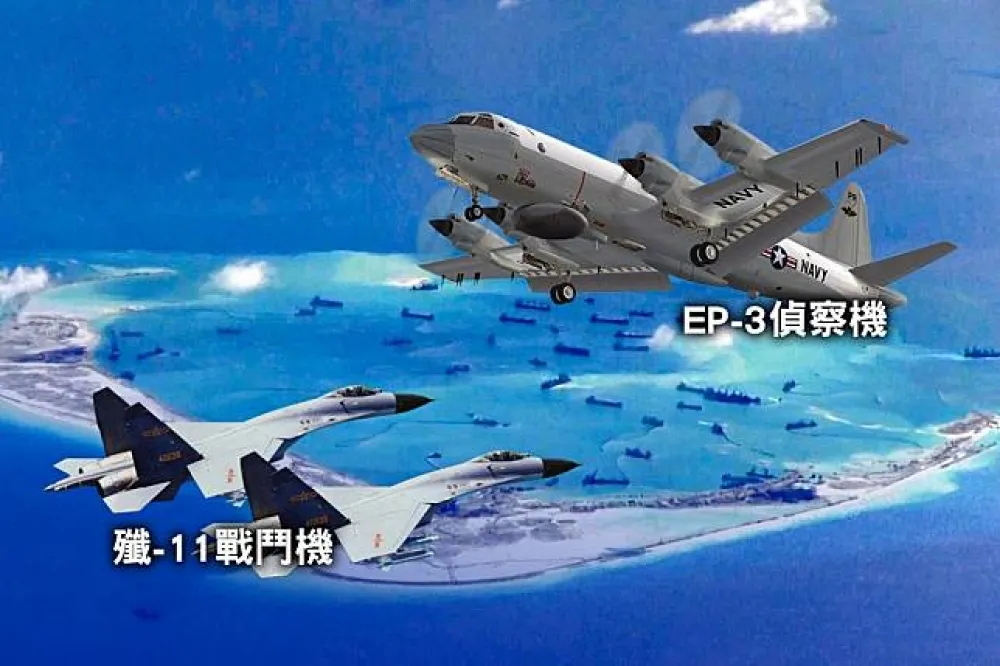 【內幕】 回應中國南海「危險」攔截　美軍機改走敏感海峽中線示威