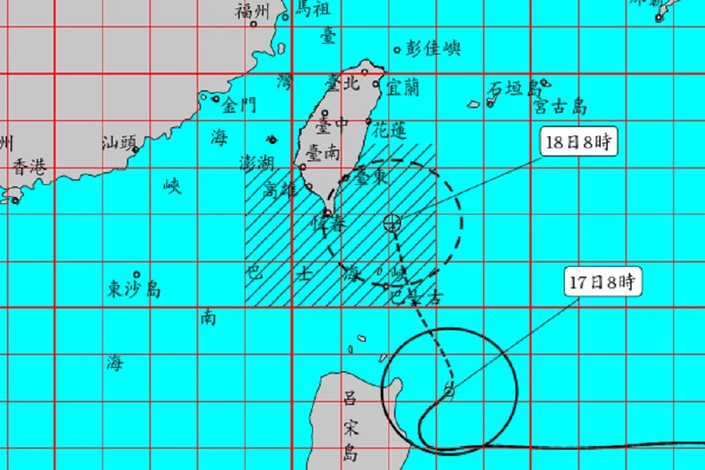 【小心劇烈降雨】丹娜絲典型「虛胖颱」　最快上午11:30發陸警　