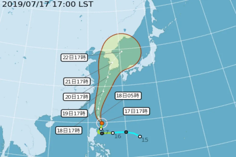 【直播】花東陸警解除！　氣象局說明丹娜絲颱風最新動態