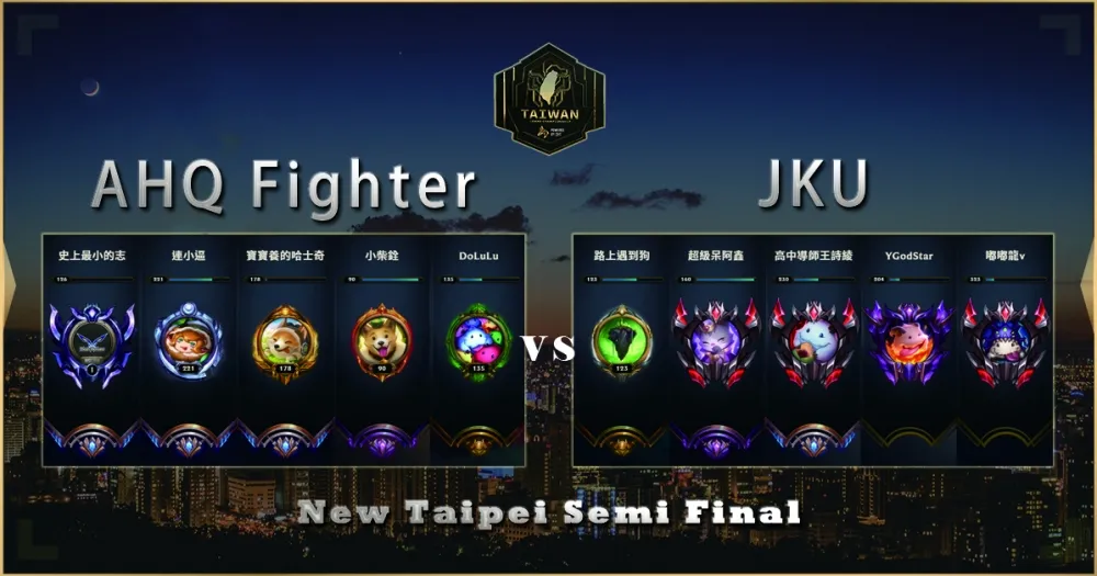 【2019六都電競】四強賽賽前分析：AHQ Fighter vs. JKU
