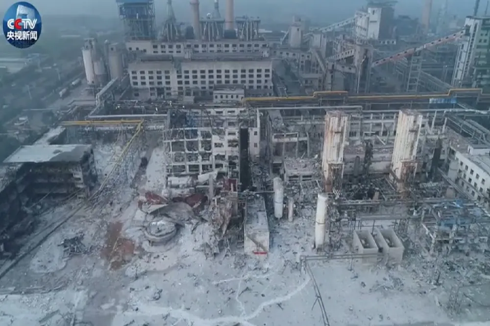 占地1300畝河南汽化廠爆炸已奪10命　房屋坍塌、意外現場如戰場