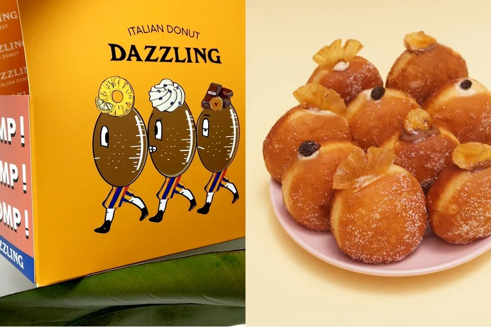 爆餡甜甜圈買一送一！Dazzling Cafe 首度推出外帶甜點「蜜糖三胞胎」