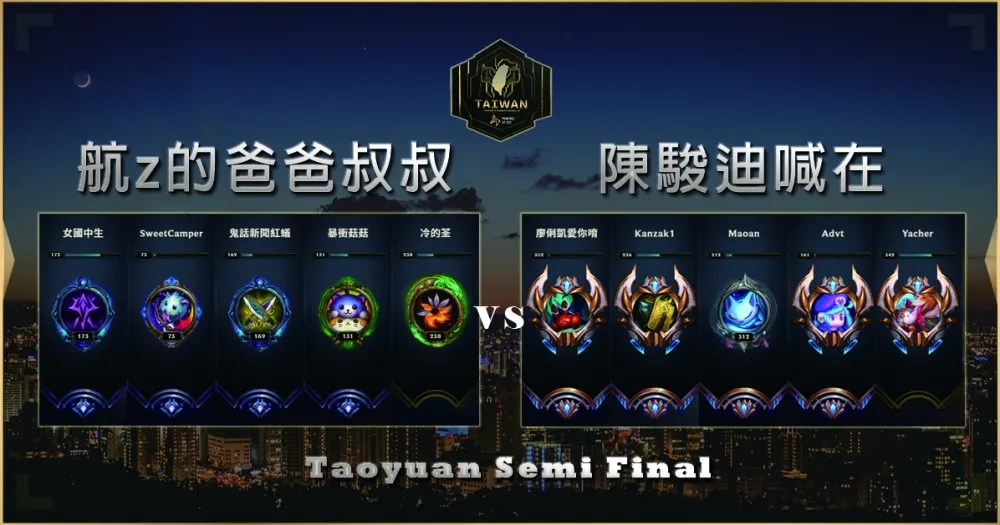 【2019六都電競】四強賽賽前分析：航Z的爸爸叔叔 vs. 陳駿迪喊在