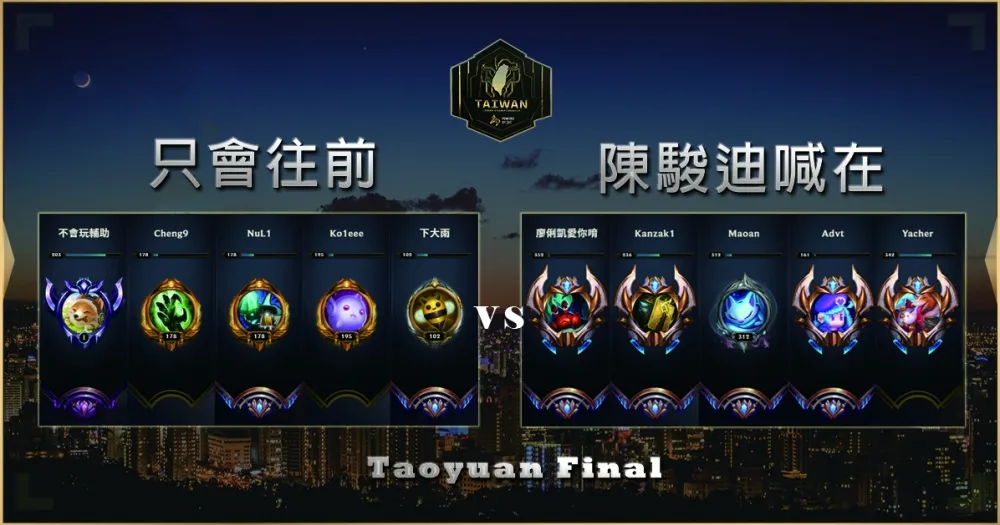 【2019六都電競】決賽賽前分析：陳駿迪喊在 vs. 只會往前