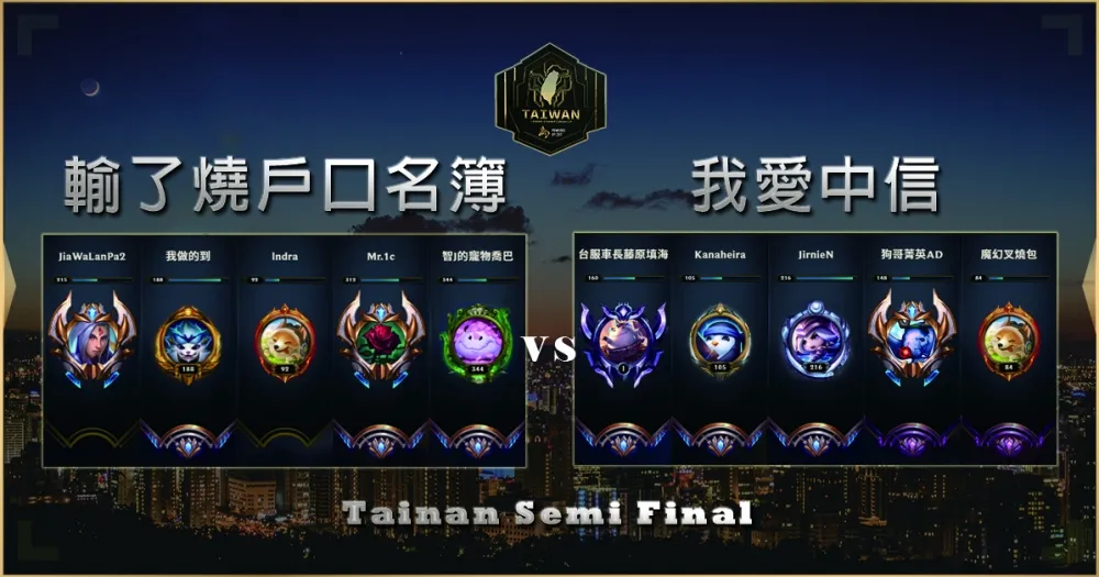 【2019六都電競】四強賽賽前分析：輸了燒戶口名簿 vs. 我愛中信