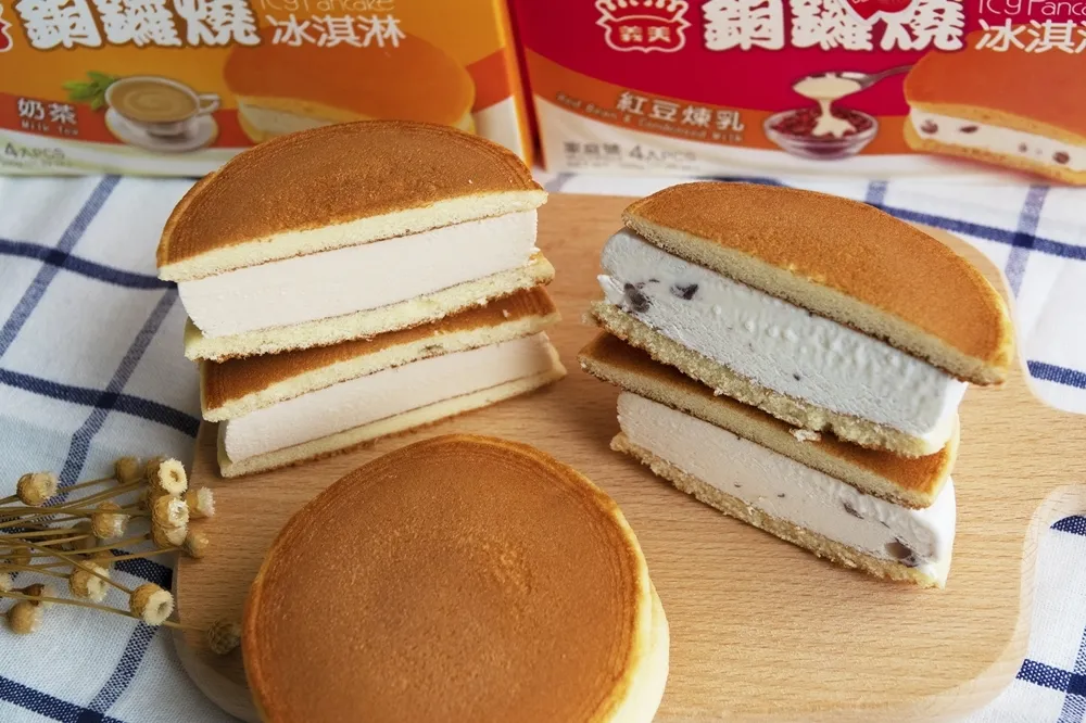 【有片】義美奶茶、紅豆煉乳「銅鑼燒冰淇淋」全聯獨家上市！更多奶茶商品一次開箱給你看