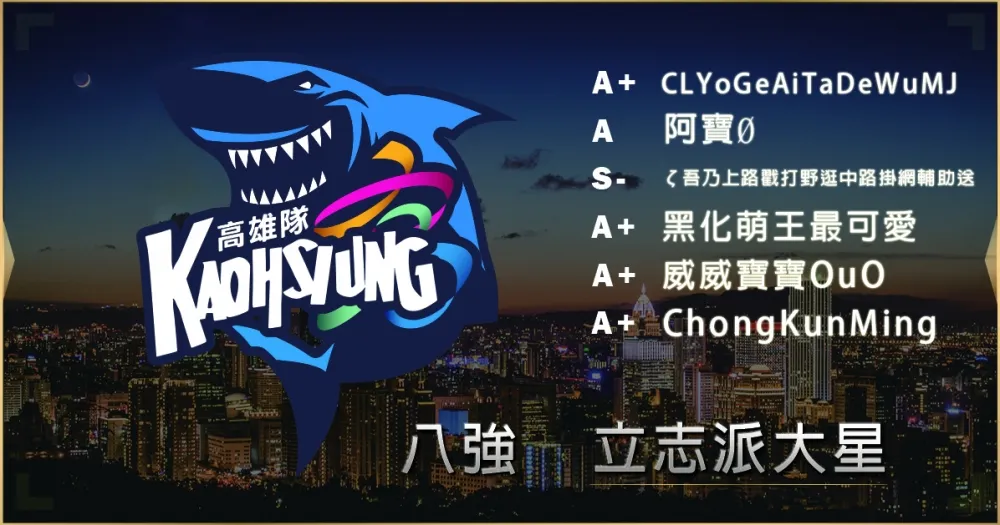 【2019六都電競】八強隊伍介紹：繼承學長們的意志 ─ 立志派大星