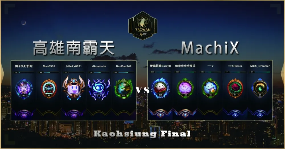 【2019六都電競】決賽賽前分析：高雄南霸天 vs. MachiX