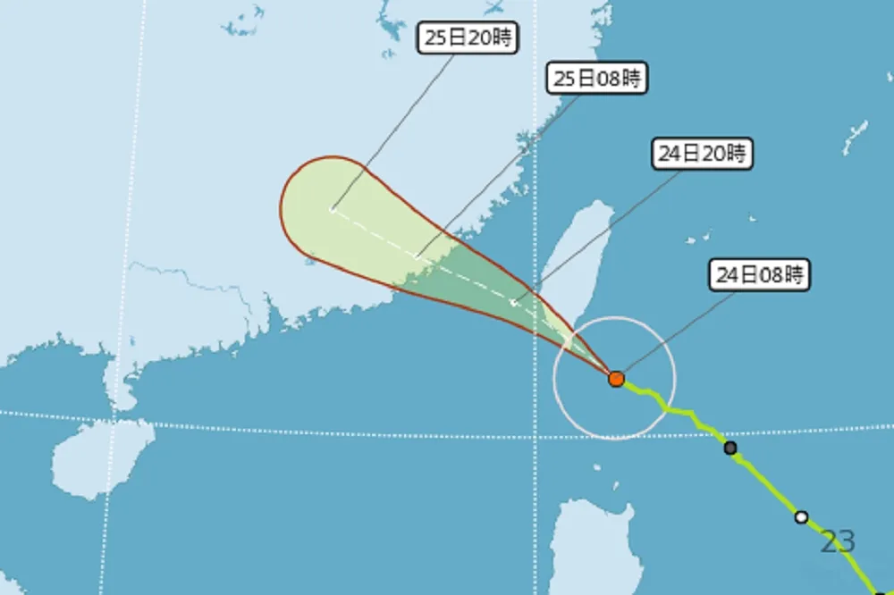 【白鹿出海】台東7鄉鎮25日停班課　台南、高雄嚴防暴雨