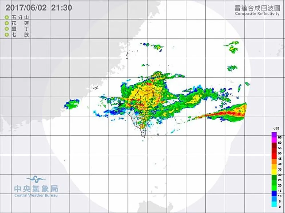 【最新氣象訊息】鋒面南移　投、嘉、高、屏、花蓮縣發布超大豪雨特報