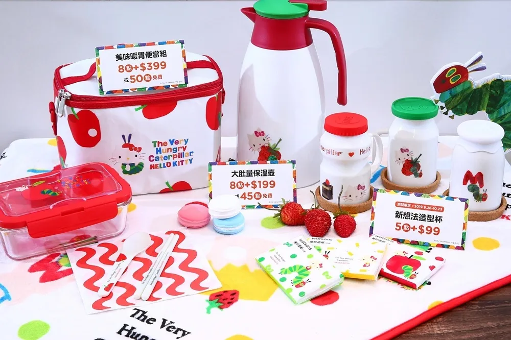 9/26 開跑！屈臣氏周年慶集點活動　首波推出「Hello Kitty X 好餓的毛毛蟲」5 款生活商品　