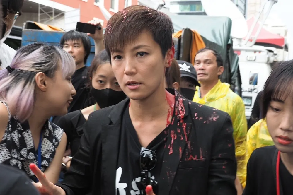 何韻詩被潑漆　蔡英文生氣了：依法嚴懲