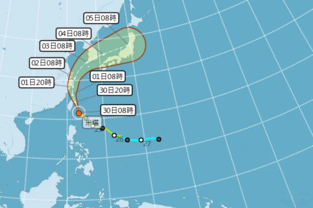 【午後狂風暴雨】10級暴風圈傍晚觸本島　米塔颱風恐在東北角登陸