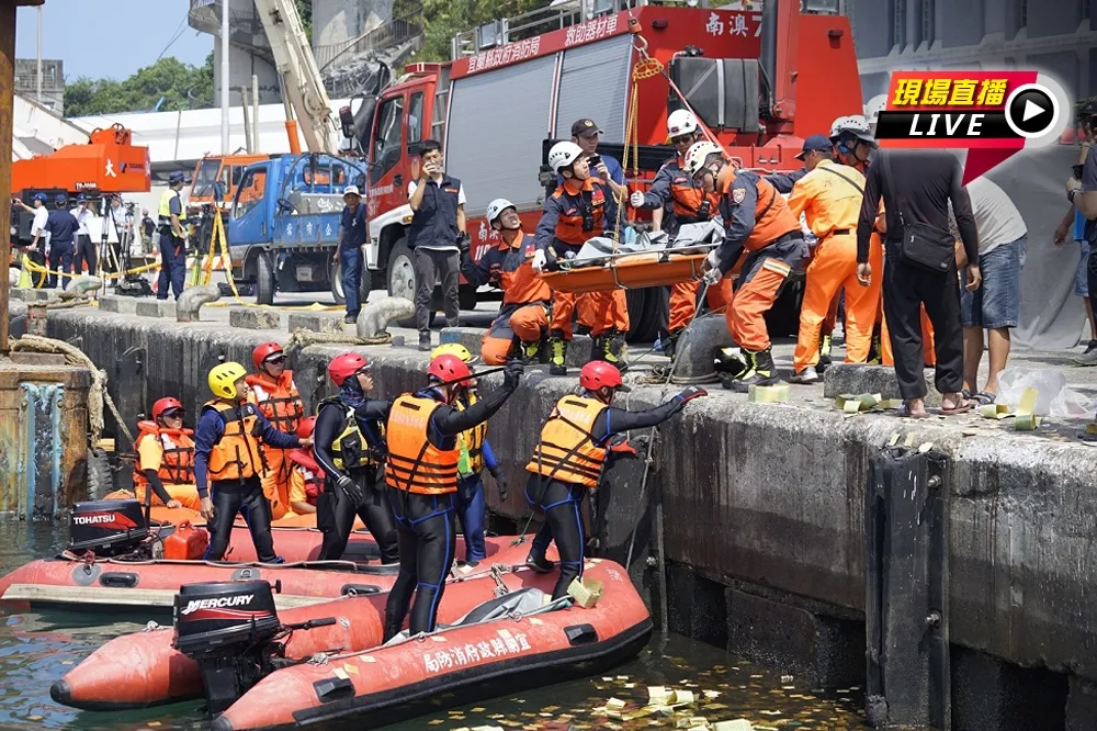 【直播】南方澳大橋崩塌釀6死　找到第六具漁工屍體