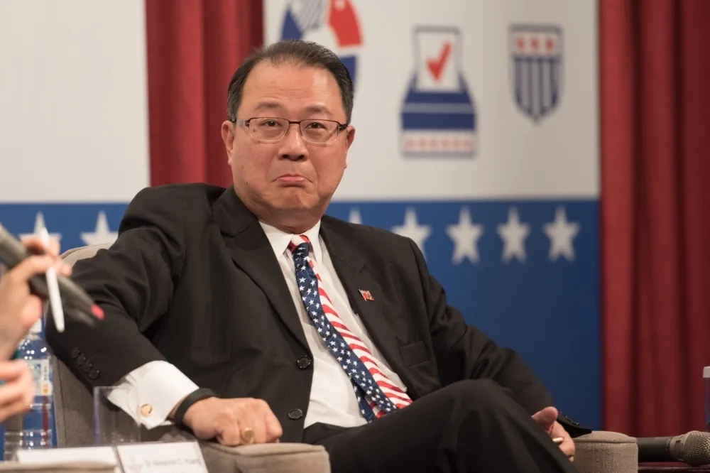 黃介正在美台國防工業會議籲支持韓國瑜　避免台海戰爭風險升高