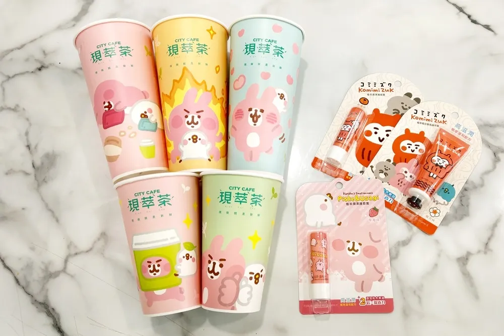 7-11 CITY CAFE 現萃茶 10/9 起推出「卡娜赫拉的小動物聯名杯」　同步販售卡娜家族包裝護脣膏