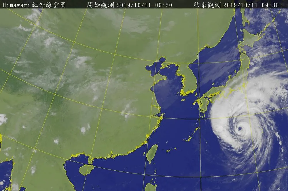 【沿海小心長浪】哈吉貝續朝日本前進　台灣僅花東及恆春半島偶飄雨