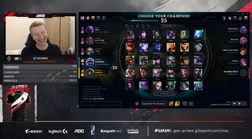 【2019世界賽】G2打野瑟瑟發抖？　Jankos開台指某亞洲隊伍「真的太強了」