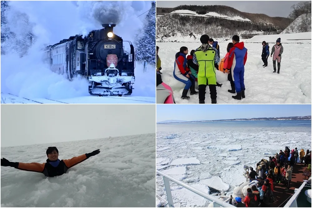 體驗刺激「流冰浴」、搭乘 SL 釧路溼原火車前進秘境，北海道道東全新玩法推薦！