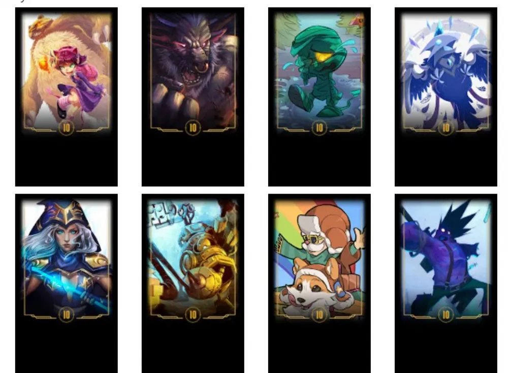 【英雄聯盟】10/18 PBE 測試服改動：十周年粉絲創作飾框！